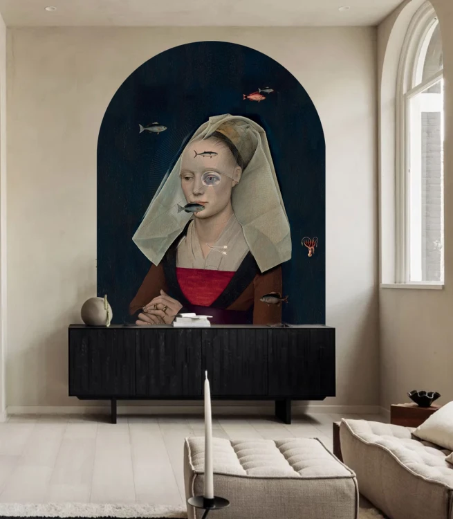 Tapeta w kształcie łuku Arch Nordic lady Wallcolors ARCH-9141