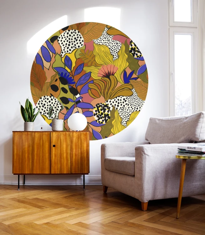 Tapeta w kształcie koła Dots Maroko Wallcolors DOT-8704