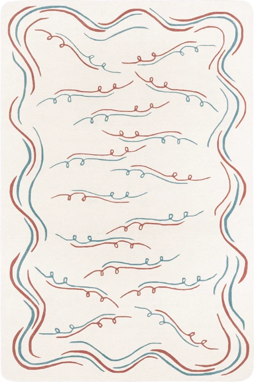 Dywan Nazaré Blanc bleu Toulemonde