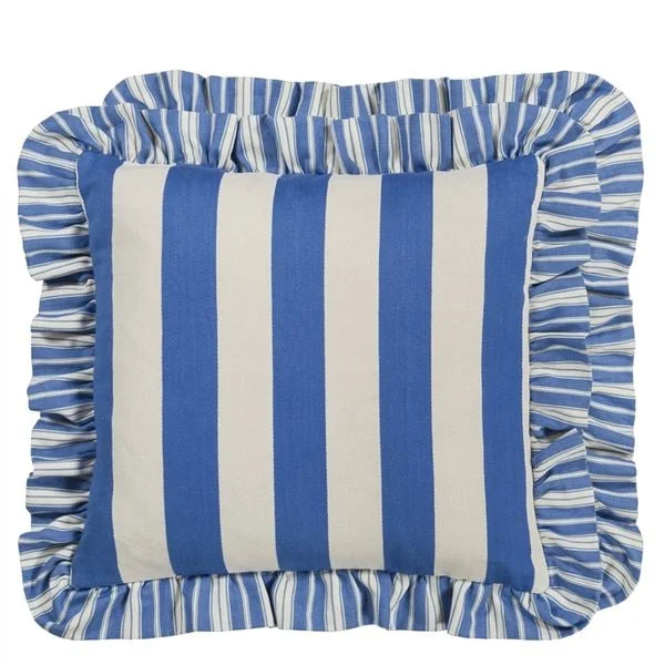 Berkeley Stripe Cobalt Cushion 43 x 43cm CCDG1609
