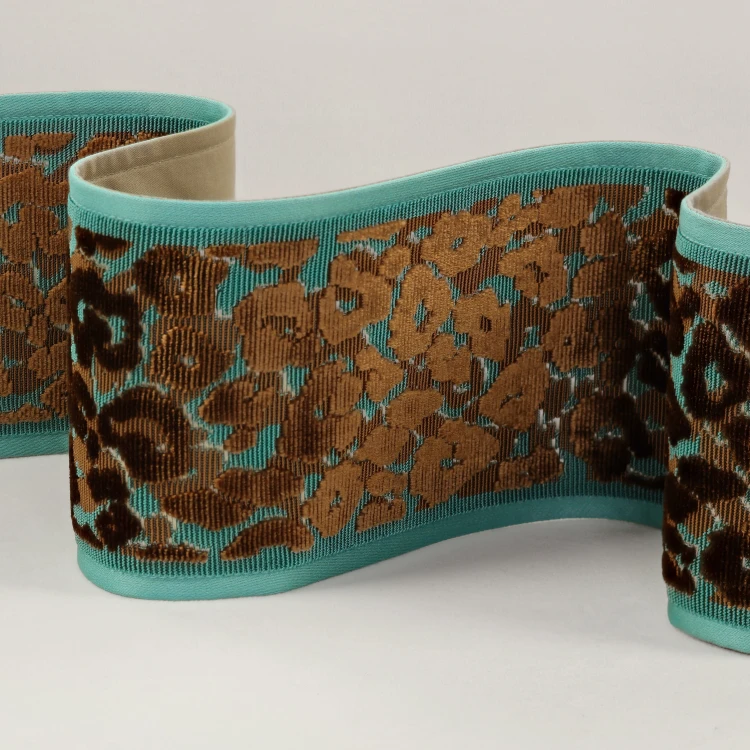 Tkanina Leopard Velvet Braid Aruba T115/02