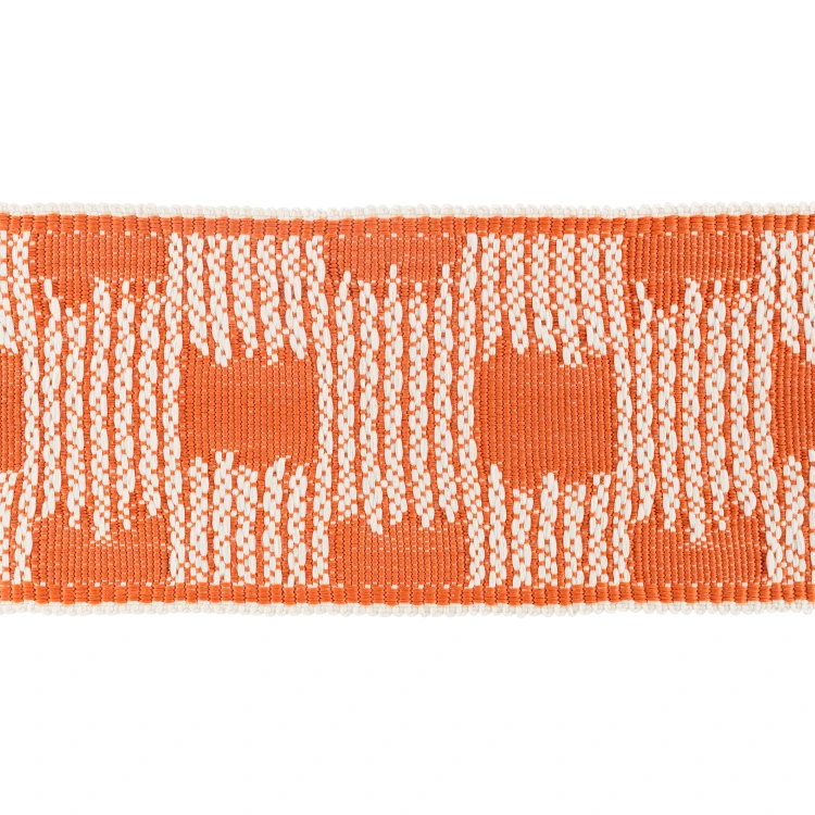 Tkanina Ikat Border Pumpkin T128/06