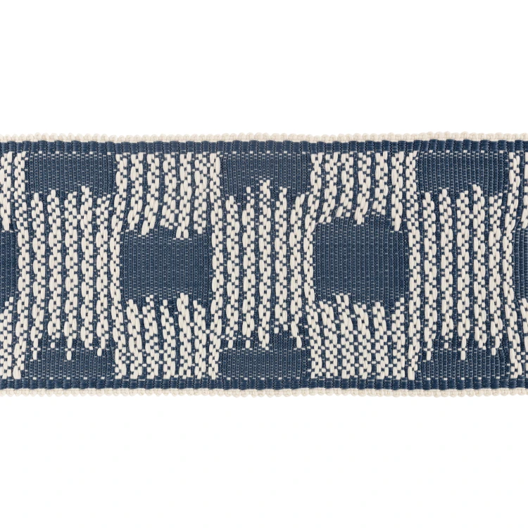 Tkanina Ikat Border Indigo T128/04