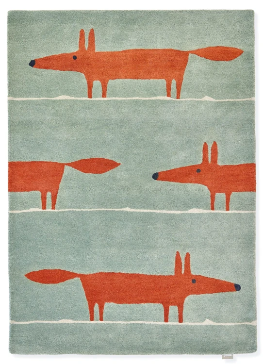 Miętowy Dywan w Liski – MR FOX MINT POPPY 25313