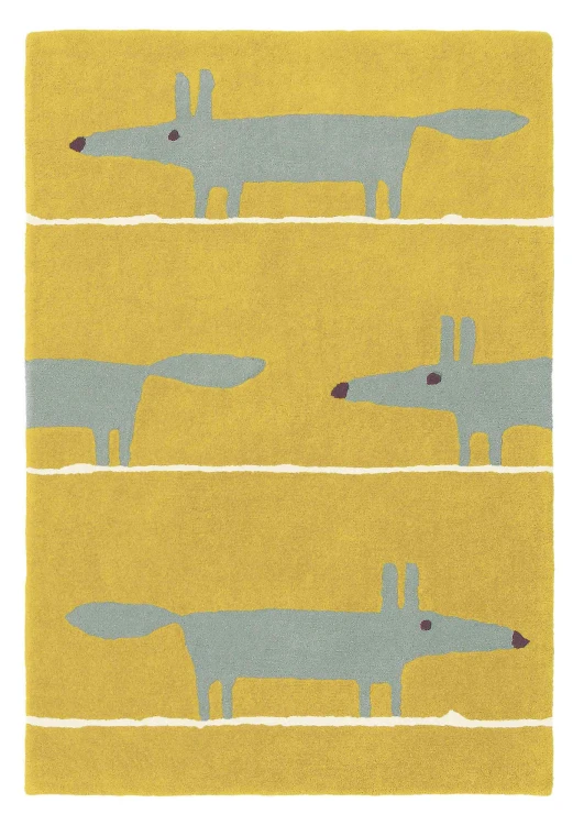 Żółty Dywan Dziecięcy – MR FOX MUSTARD 25306