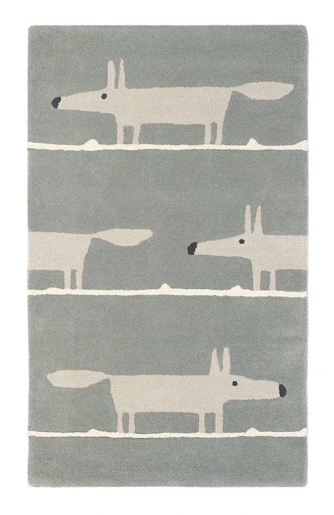Szary Dywan Dziecięcy – MR FOX SILVER 25304, angielskiej marki Scion Living