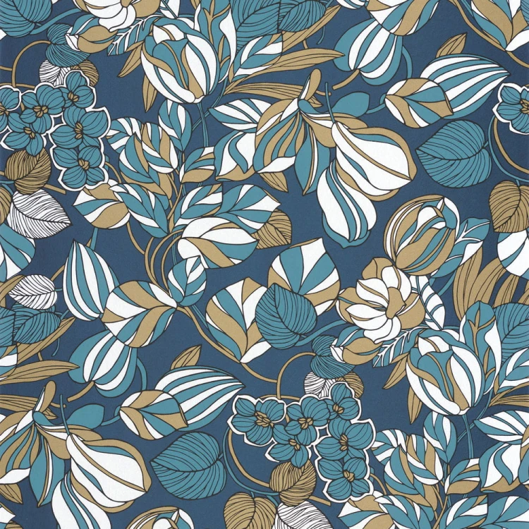 Tapeta 1930 TULIPE BLUE / OR Casadeco 85716306