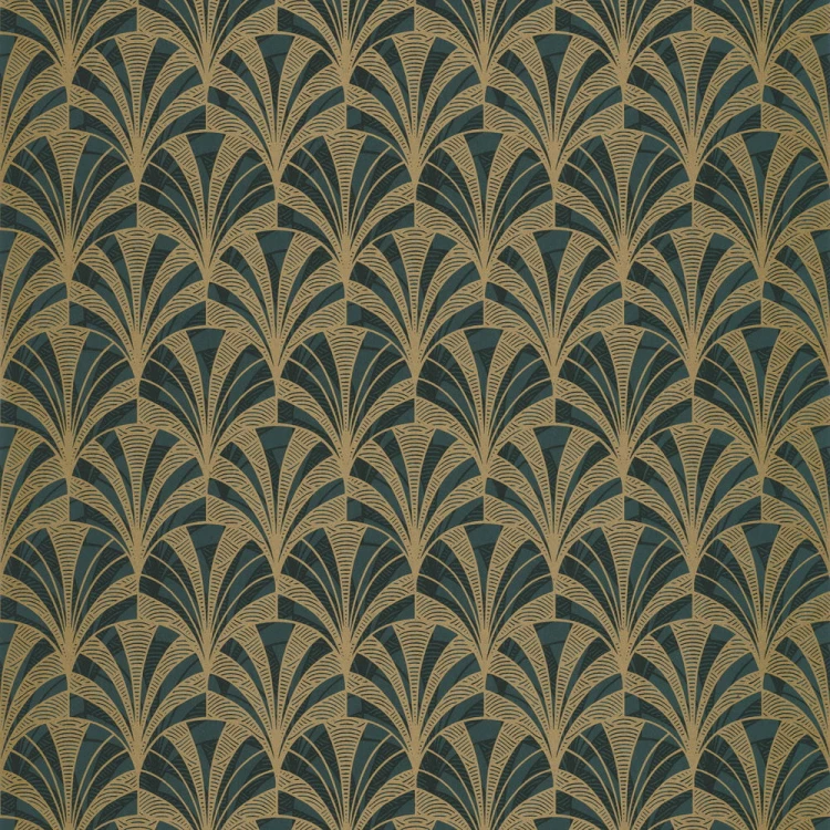 Tapeta 1930 PALMETTE VERT Casadeco 85737528