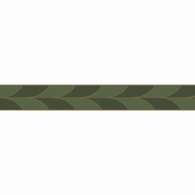 Border LA FESTIVE VERT TAIGA Casadeco 201107430