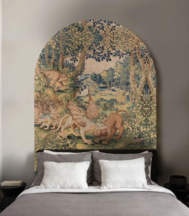 Tapeta w kształcie łuku Arch Dragon Arras Wallcolors ARCH-9155