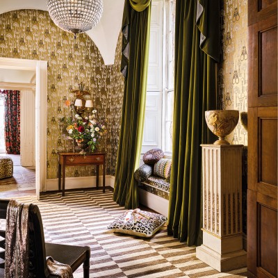 Roxanne Wallcovering Vintage Gold