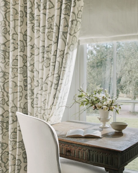 Tkanina Leaf Damask by Colefax and Fowler F4825