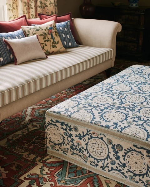 Tkanina Romaine Stripe by Colefax and Fowler F4838