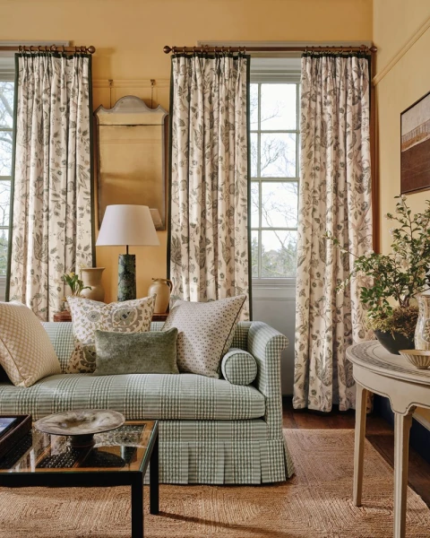 Tkanina Langham Check by Colefax and Fowler F4865