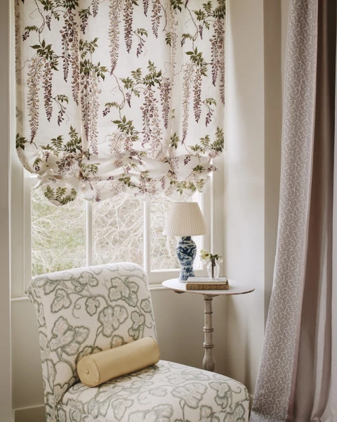 Tkanina Leaf Damask by Colefax and Fowler F4825