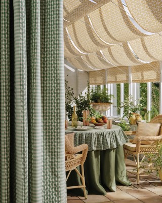 Tkanina Langham Check by Colefax and Fowler F4865