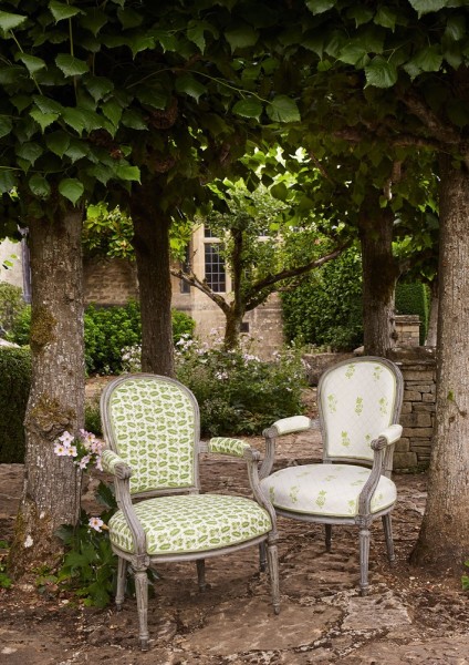 Tkanina Leaf Stripe by Colefax and Fowler F4749
