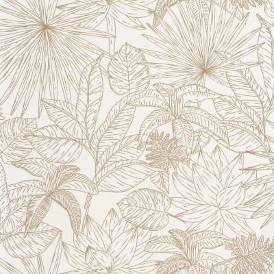 Tapeta ODYSSEE HAWAI BLANC/DORE Caselio 101430020 1