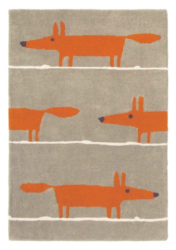 Szaro Pomarańczowy Dywan Dziecięcy – MR FOX CINNAMON 25303