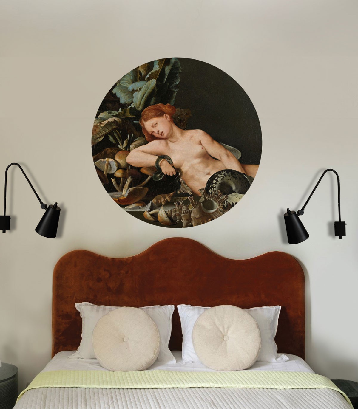 Tapeta w kształcie koła Dots Cleopatra Wallcolors DOT-9284