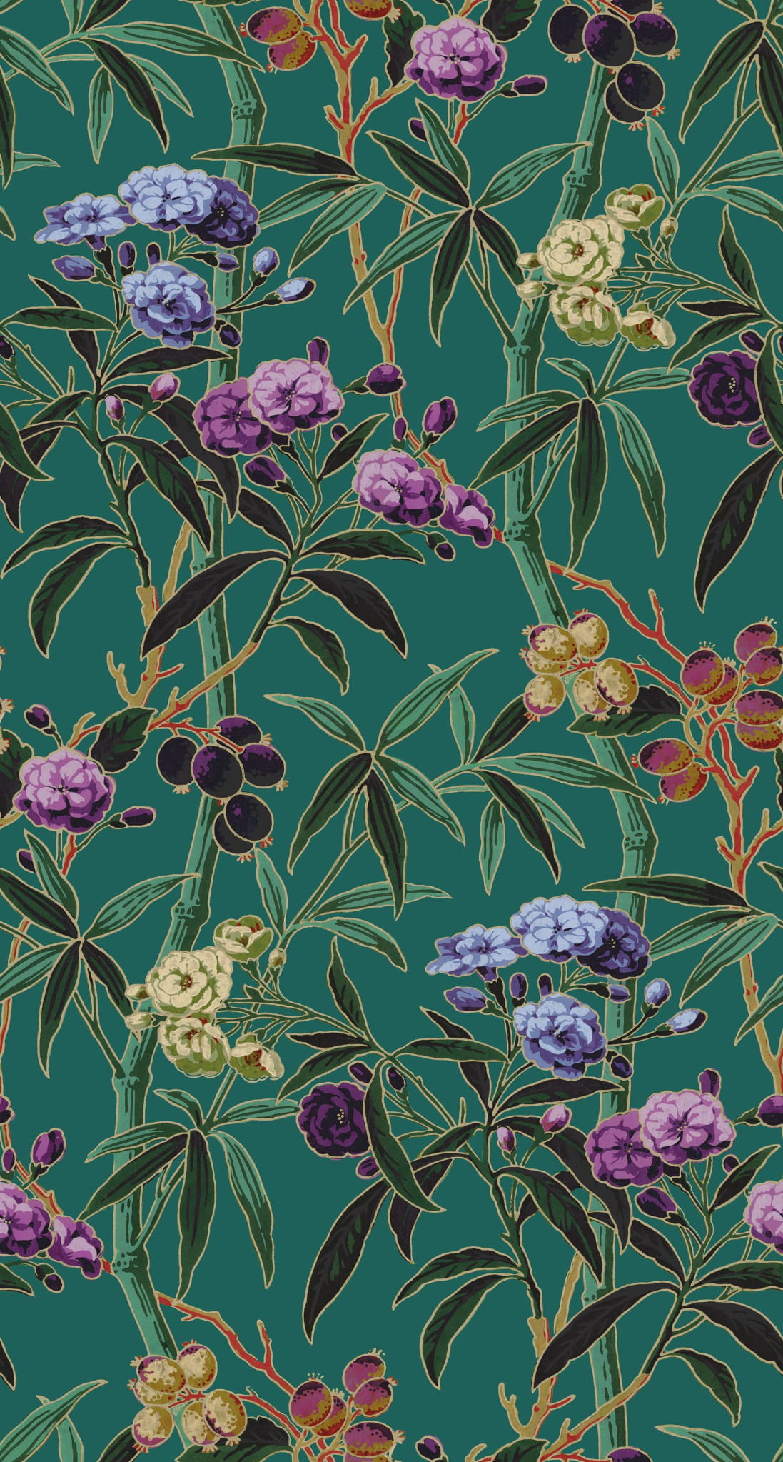 Mural CAMELIA VERT Casadeco 87007510