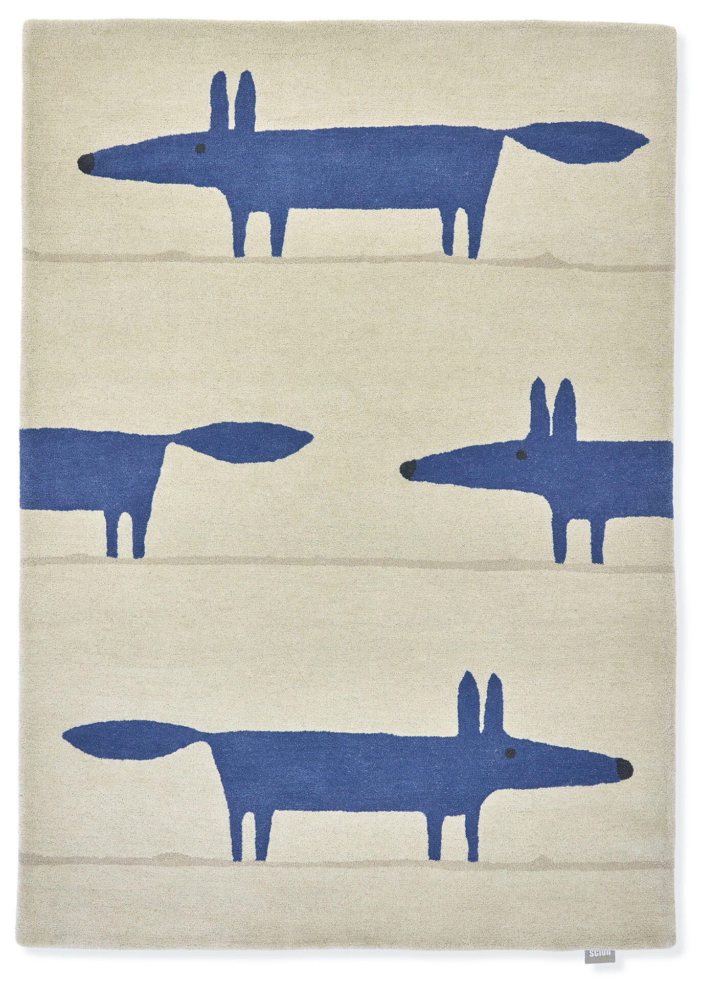 Beżowo Niebieski Dywan w Liski – MR FOX PEBBLE DENIM 25328