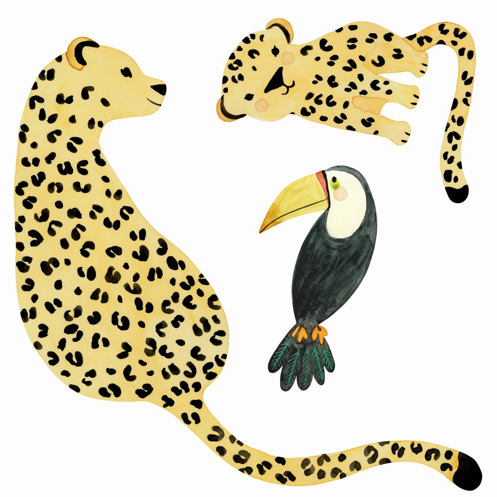 Naklejka WILD LIFE SPRAY UP JAUNE Casadeco 200882992
