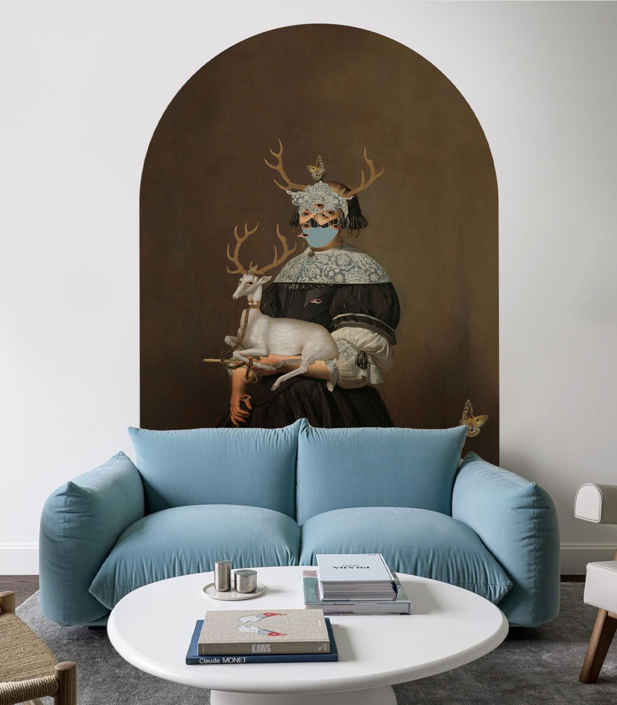 Tapeta w kształcie łuku Arch Lady of the Stag Wallcolors ARCH-9273