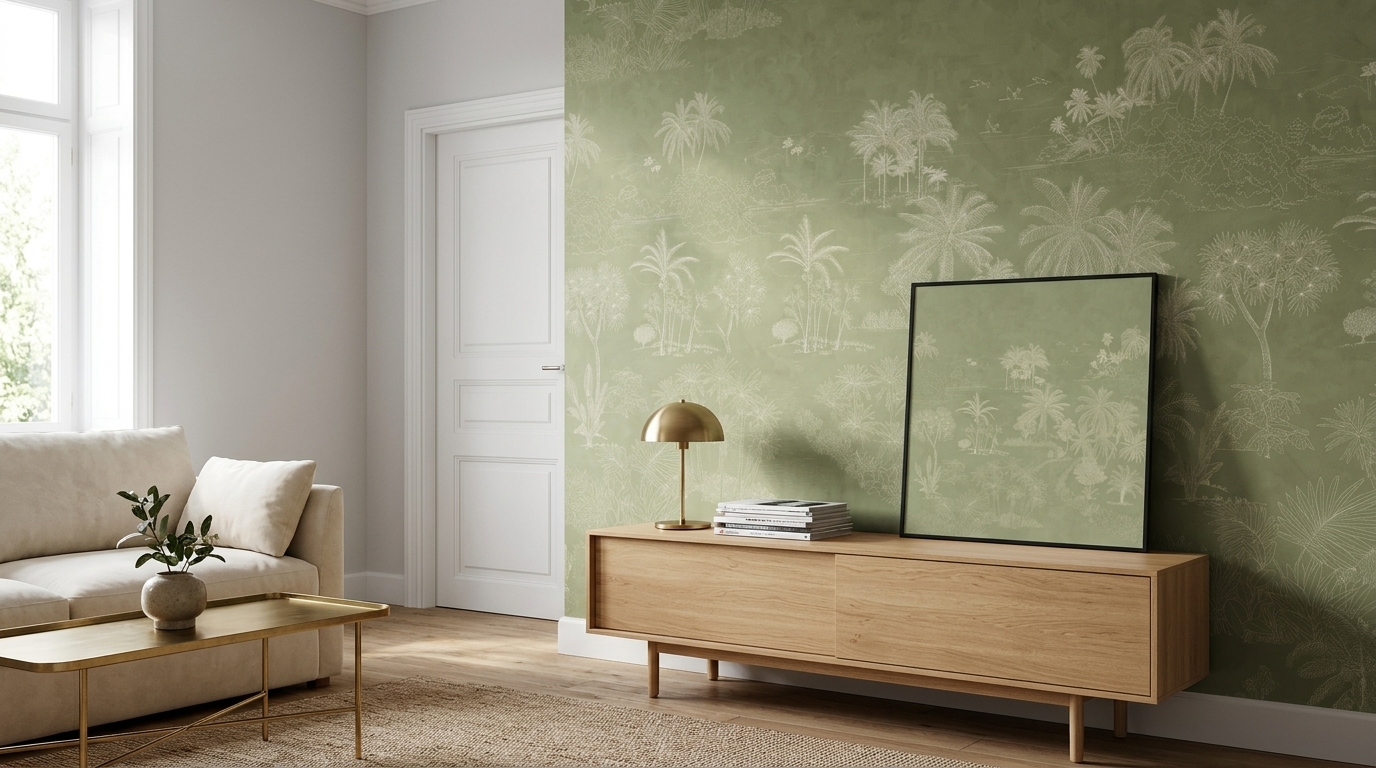Mural TIMOR VERT Caselio 106554001, 106554002, 106554006